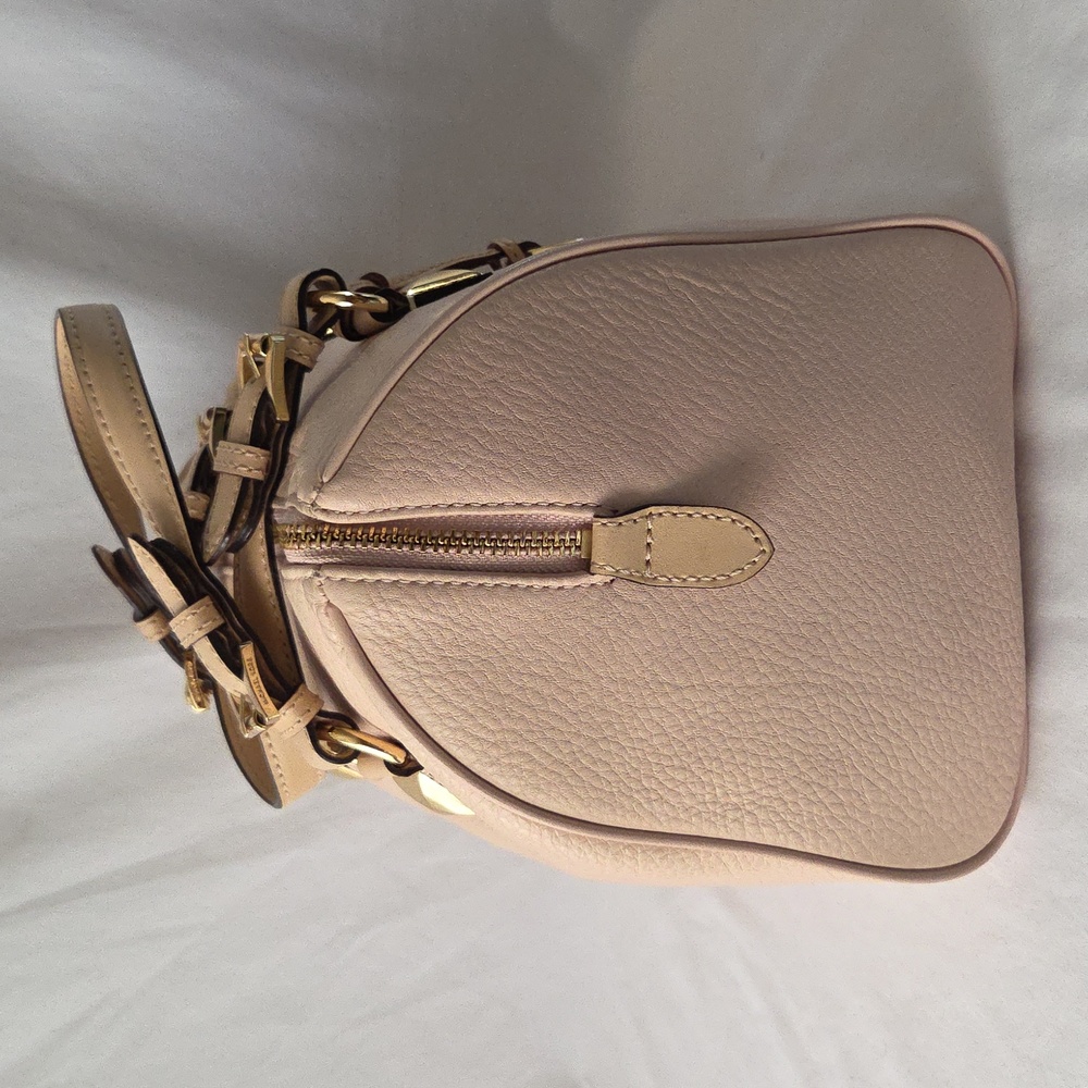 Michael Kors Pebble Leather Blush Grayson Satchel Handbag - Picture 3 of 16
